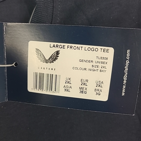 Castore Oracle Red Bull Racing Unisex Team T-Shirt Navy Official Licensed Sz 2XL - Picture 3 of 7